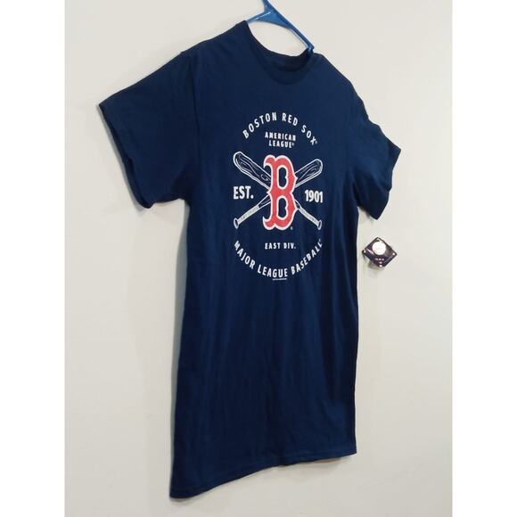 Soft As A Grape Women's T- Shirt Boston Red Sox Short Sleeve Blue Size Small - Picture 7 of 12